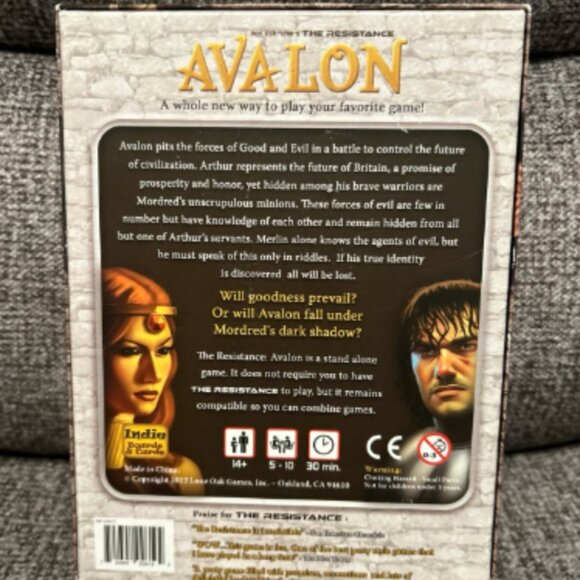Avalon Don Eskridge's The Resistance Board Game - Picture 2 of 3